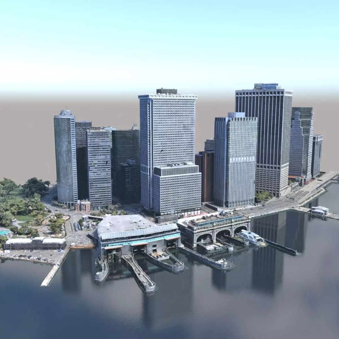 Lower Manhattan 3D Model – Low Poly Cityscape, FBX, OBJ - View 2