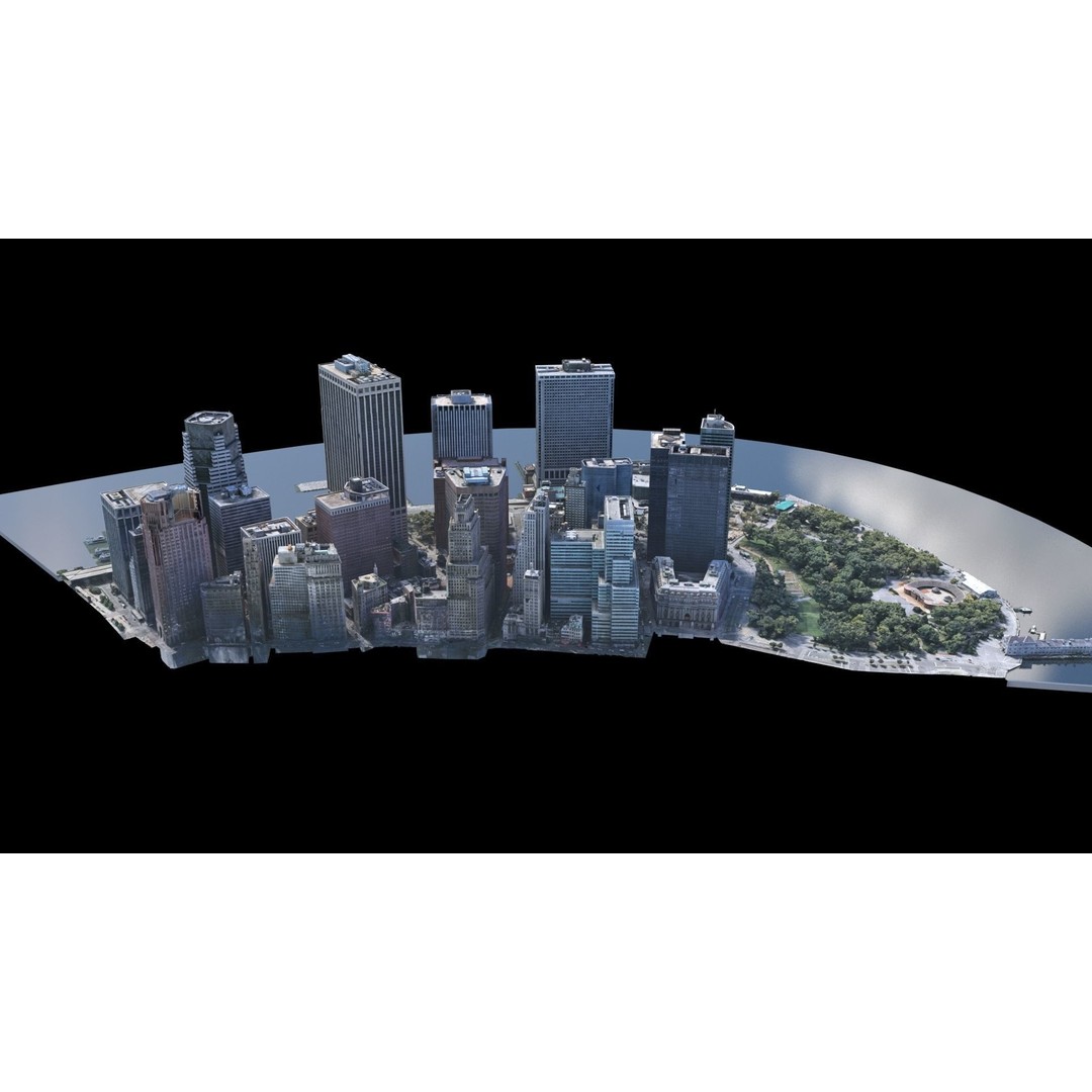 Lower Manhattan 3D Model – Low Poly Cityscape, FBX, OBJ - View 35