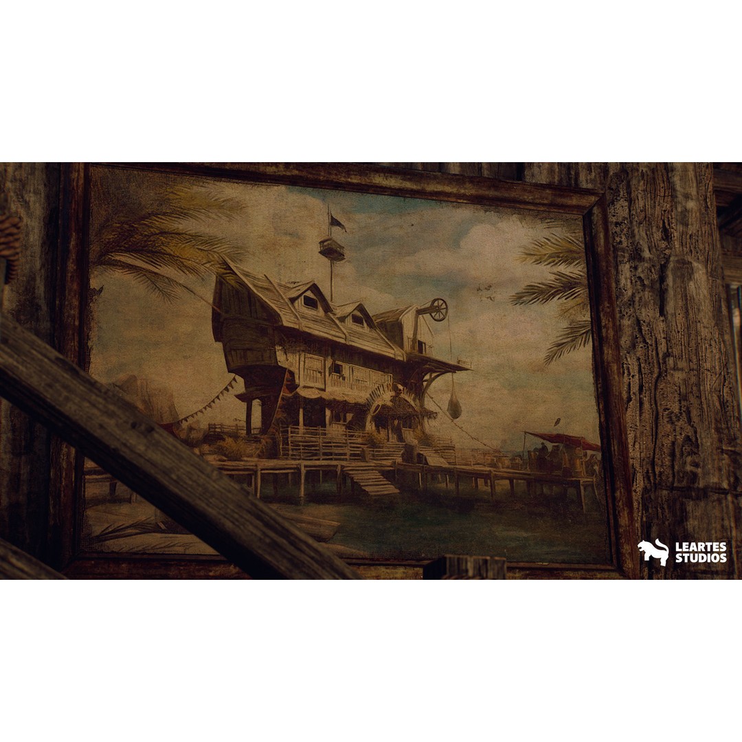 Pirate Tavern 3D Model – Low Poly Game Ready Asset, FBX, PBR - View 10