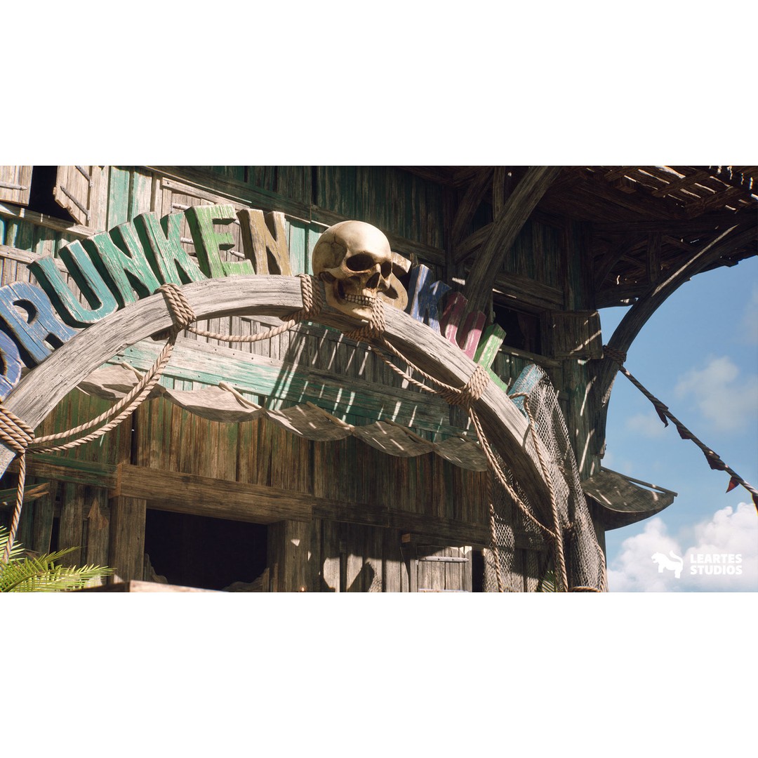 Pirate Tavern 3D Model – Low Poly Game Ready Asset, FBX, PBR - View 15