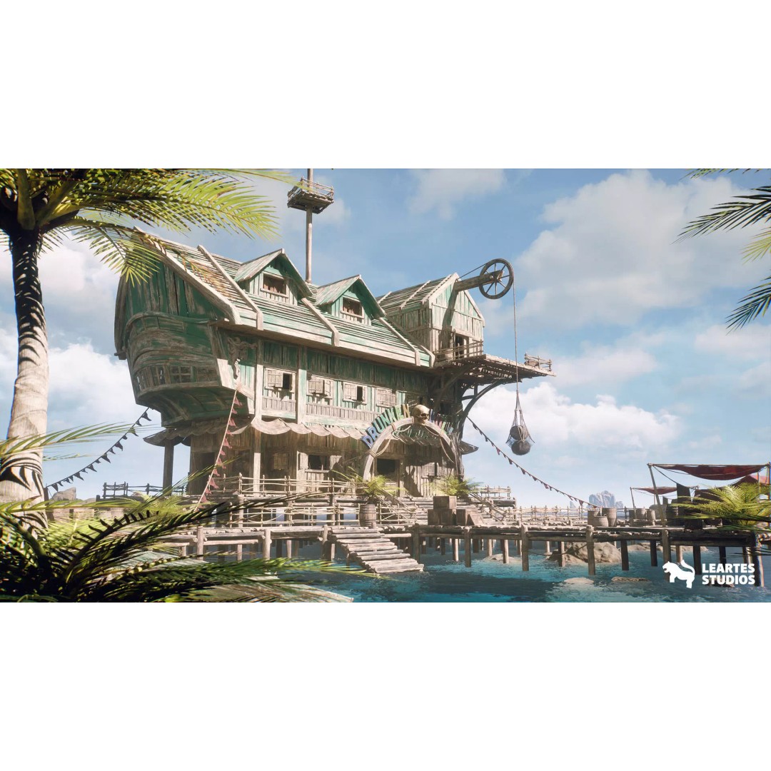 Pirate Tavern 3D Model – Low Poly Game Ready Asset, FBX, PBR - View 2