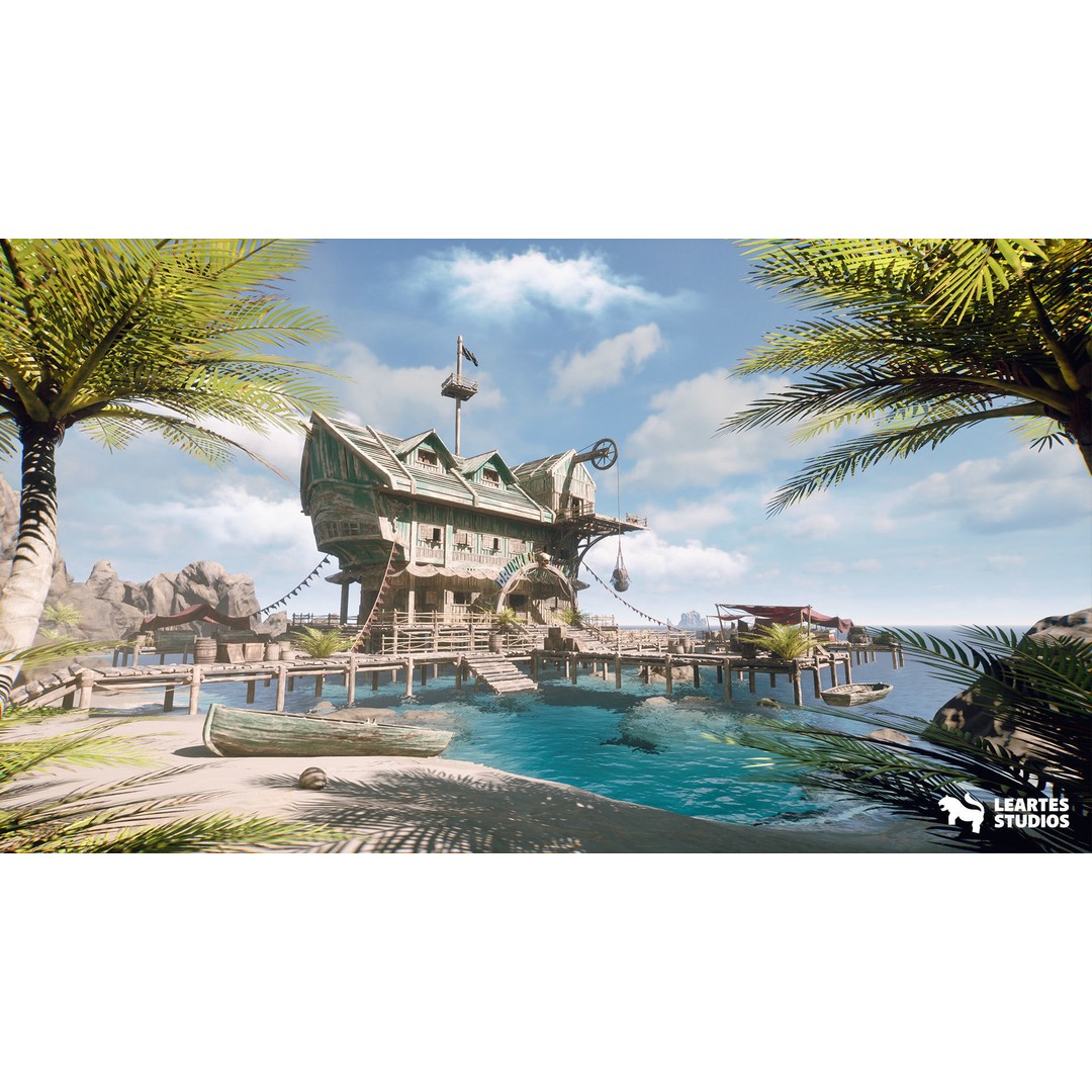 Pirate Tavern 3D Model – Low Poly Game Ready Asset, FBX, PBR - View 5