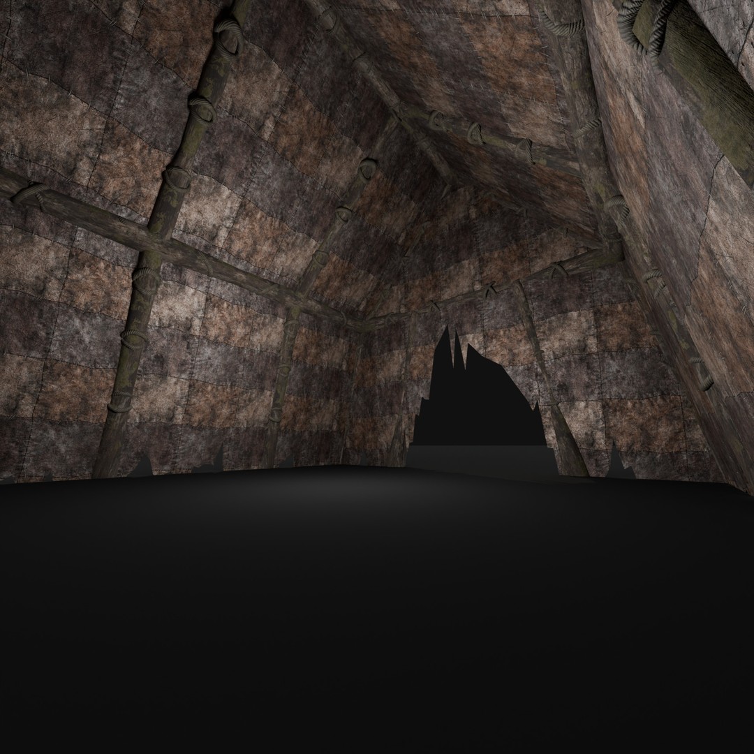 Orcish Tent 3D Model – Low Poly Game Ready Collection, FBX, OBJ - View 26