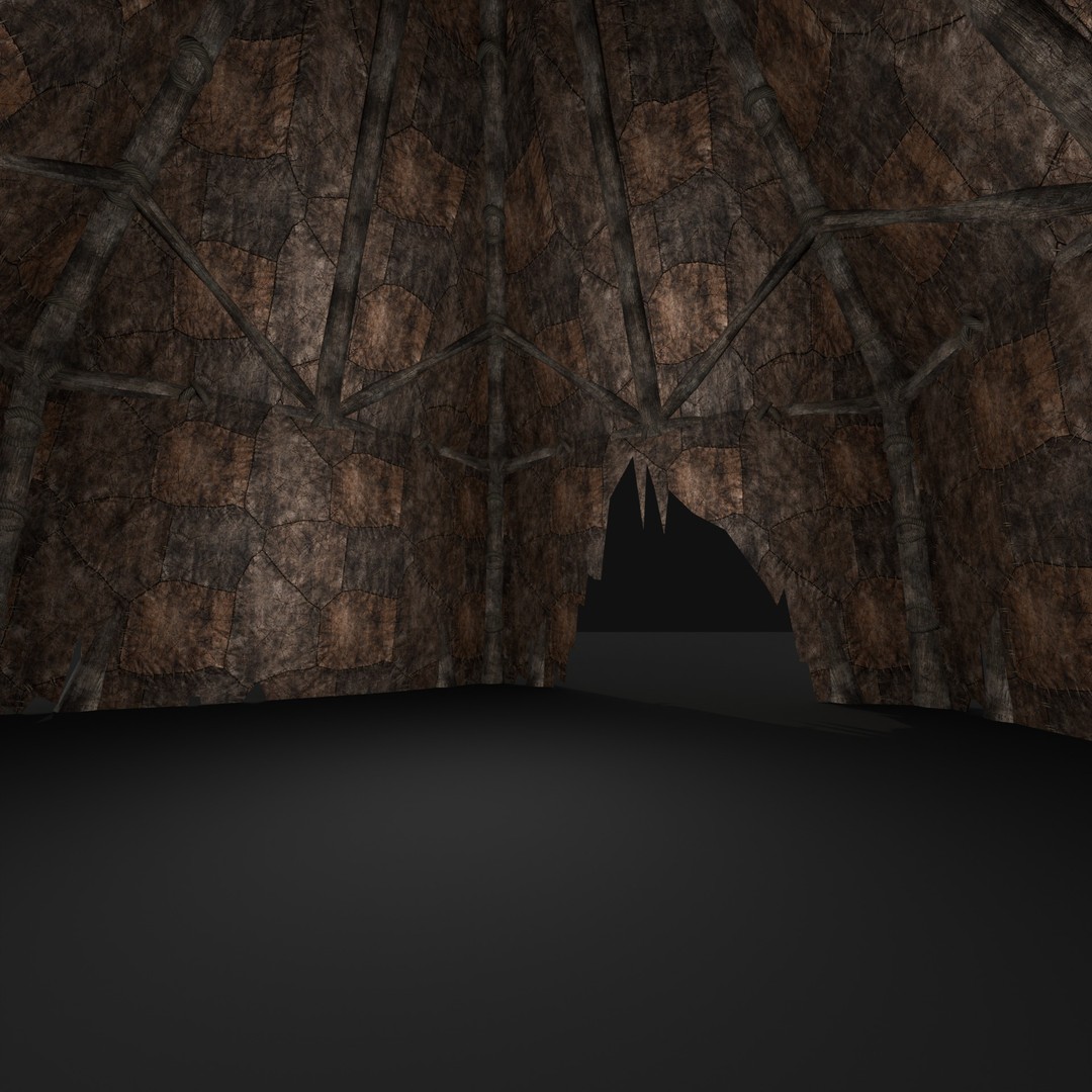 Orcish Tent 3D Model – Low Poly Game Ready Collection, FBX, OBJ - View 27