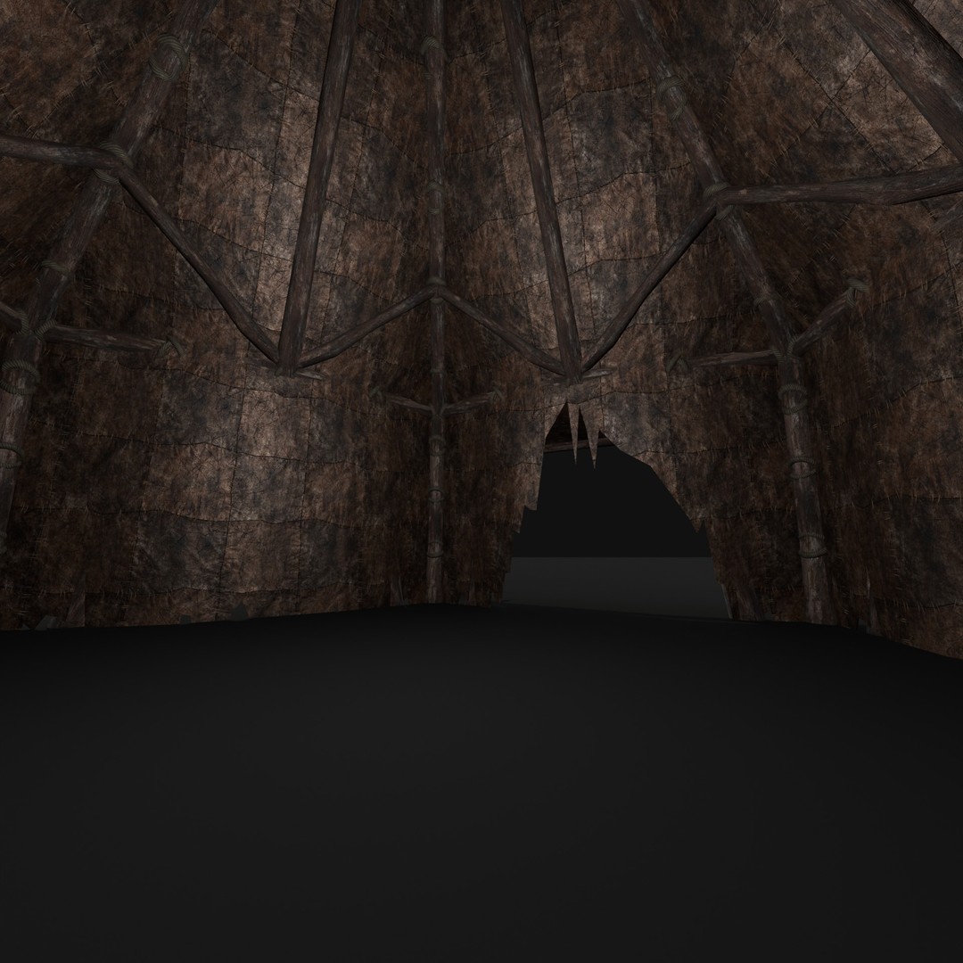 Orcish Tent 3D Model – Low Poly Game Ready Collection, FBX, OBJ - View 28