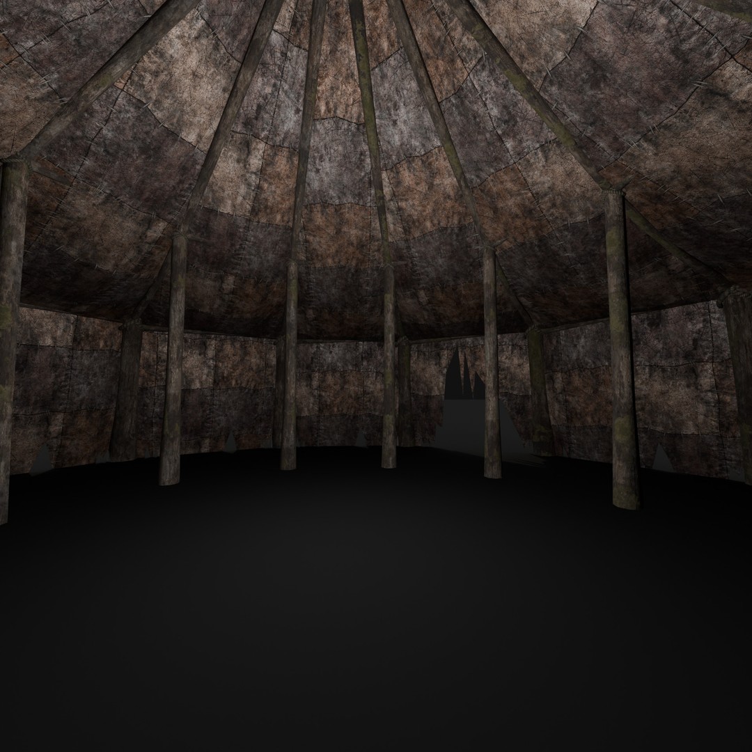 Orcish Tent 3D Model – Low Poly Game Ready Collection, FBX, OBJ - View 29