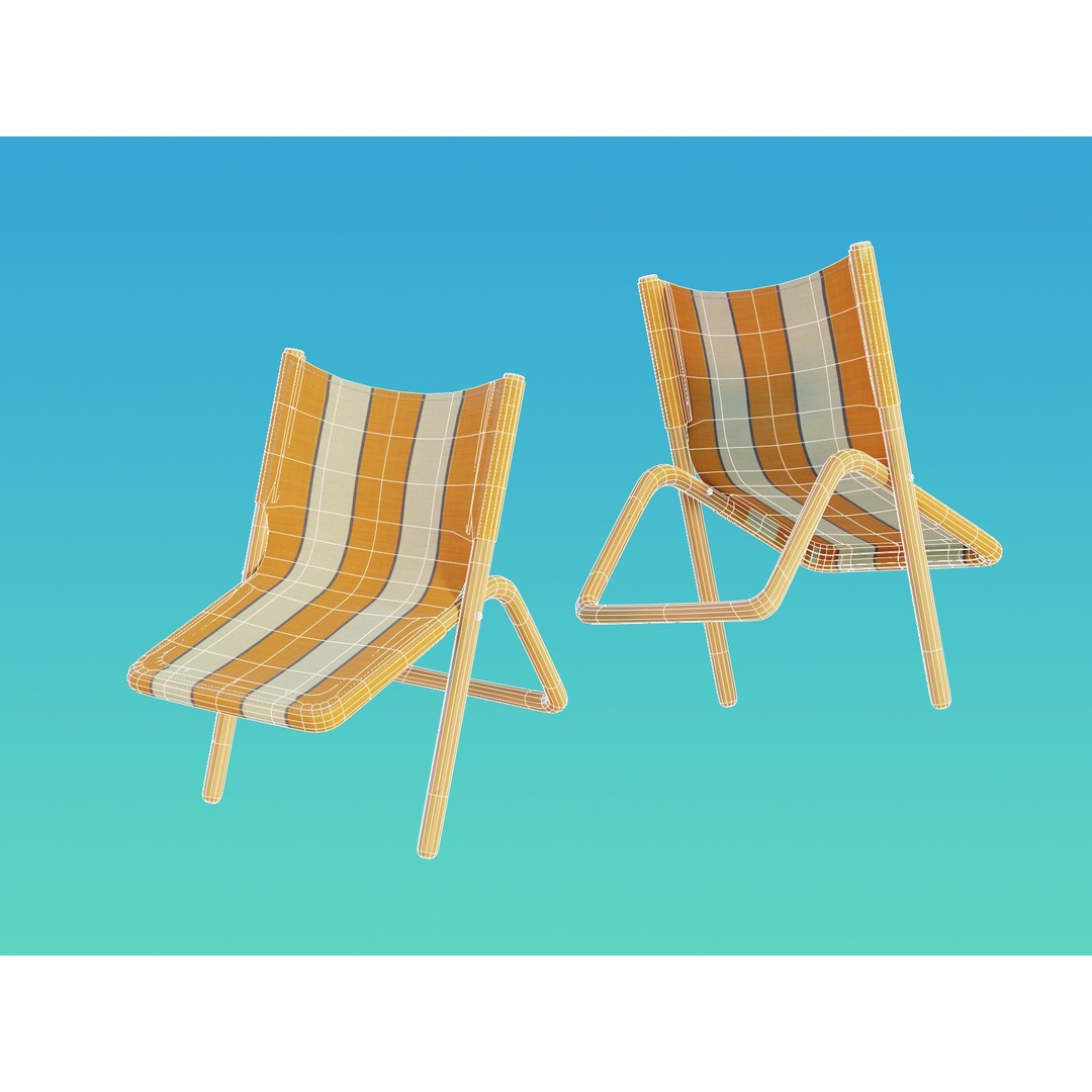 Summer Beach Props 3D Model – Cartoon Style, PBR Textures, FBX - View 16