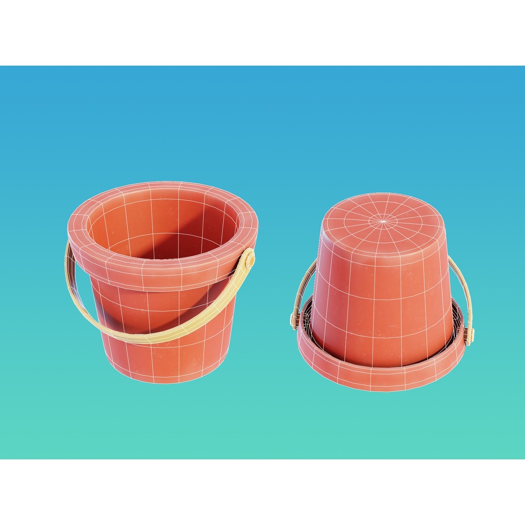 Summer Beach Props 3D Model – Cartoon Style, PBR Textures, FBX - View 19