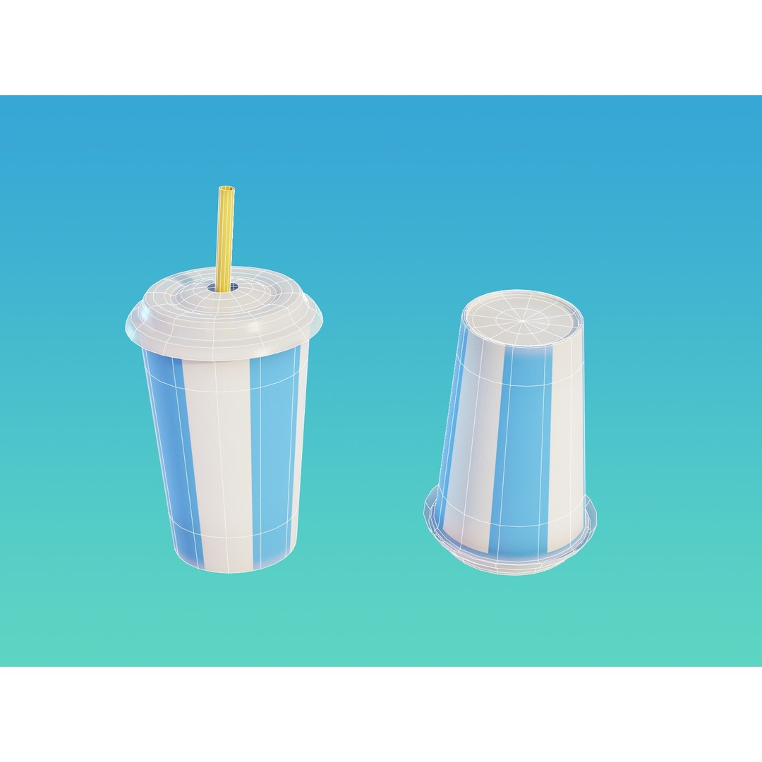 Summer Beach Props 3D Model – Cartoon Style, PBR Textures, FBX - View 23