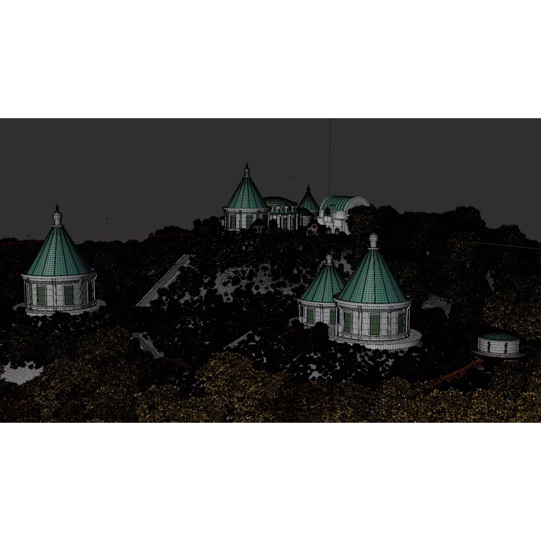 Futuristic Village 3D Model – Sci-Fi Cityscape with PBR Textures - View 35