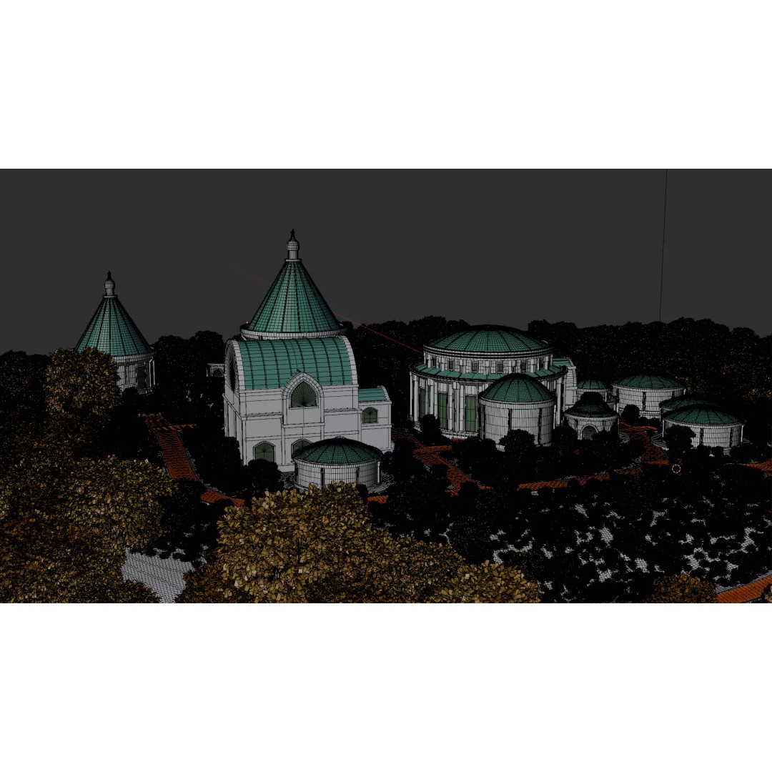 Futuristic Village 3D Model – Sci-Fi Cityscape with PBR Textures - View 36