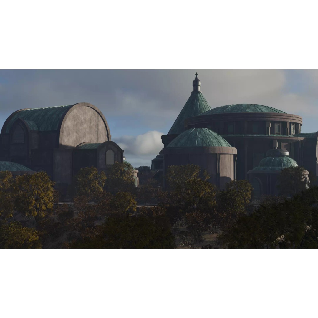Futuristic Village 3D Model – Sci-Fi Cityscape with PBR Textures - View 5