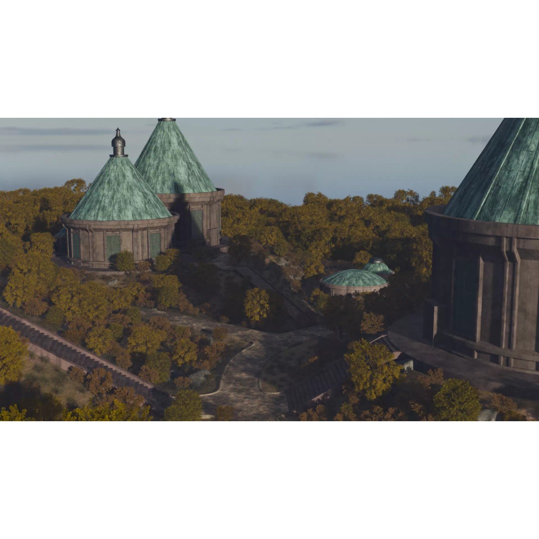 Futuristic Village 3D Model – Sci-Fi Cityscape with PBR Textures - View 7