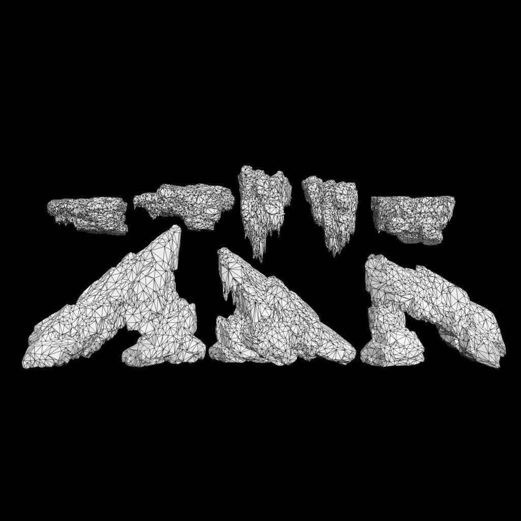 Frozen Rock 3D Model – Low Poly Ice Asset with PBR Textures - View 11