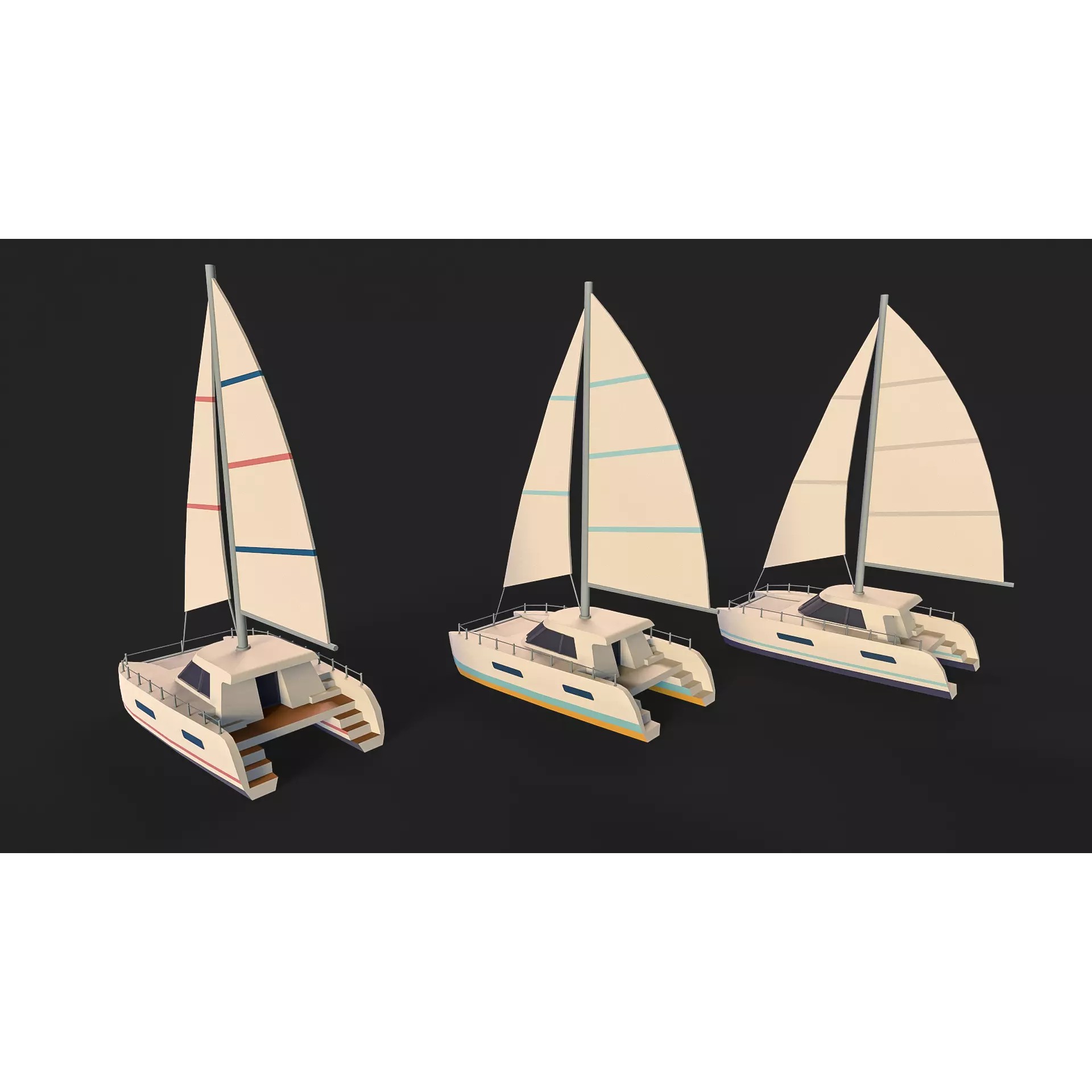 Stylized Watercraft Pack - Low-Poly Game-Ready 3D Model - View 18