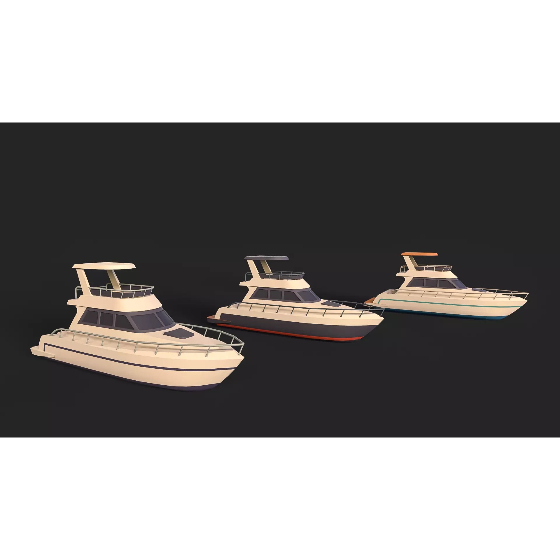 Stylized Watercraft Pack - Low-Poly Game-Ready 3D Model - View 19