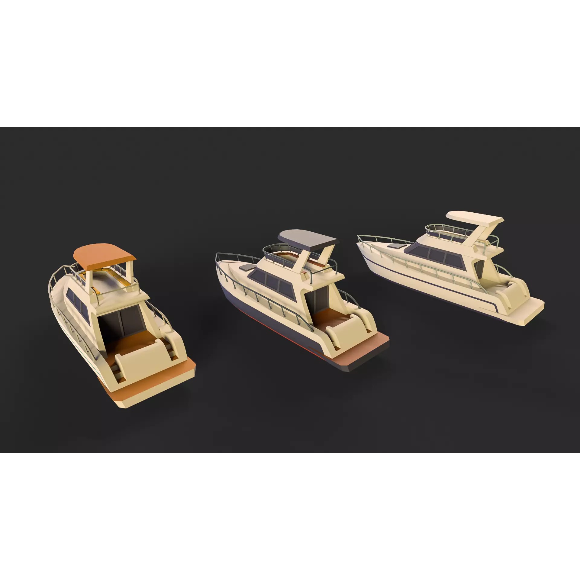 Stylized Watercraft Pack - Low-Poly Game-Ready 3D Model - View 20