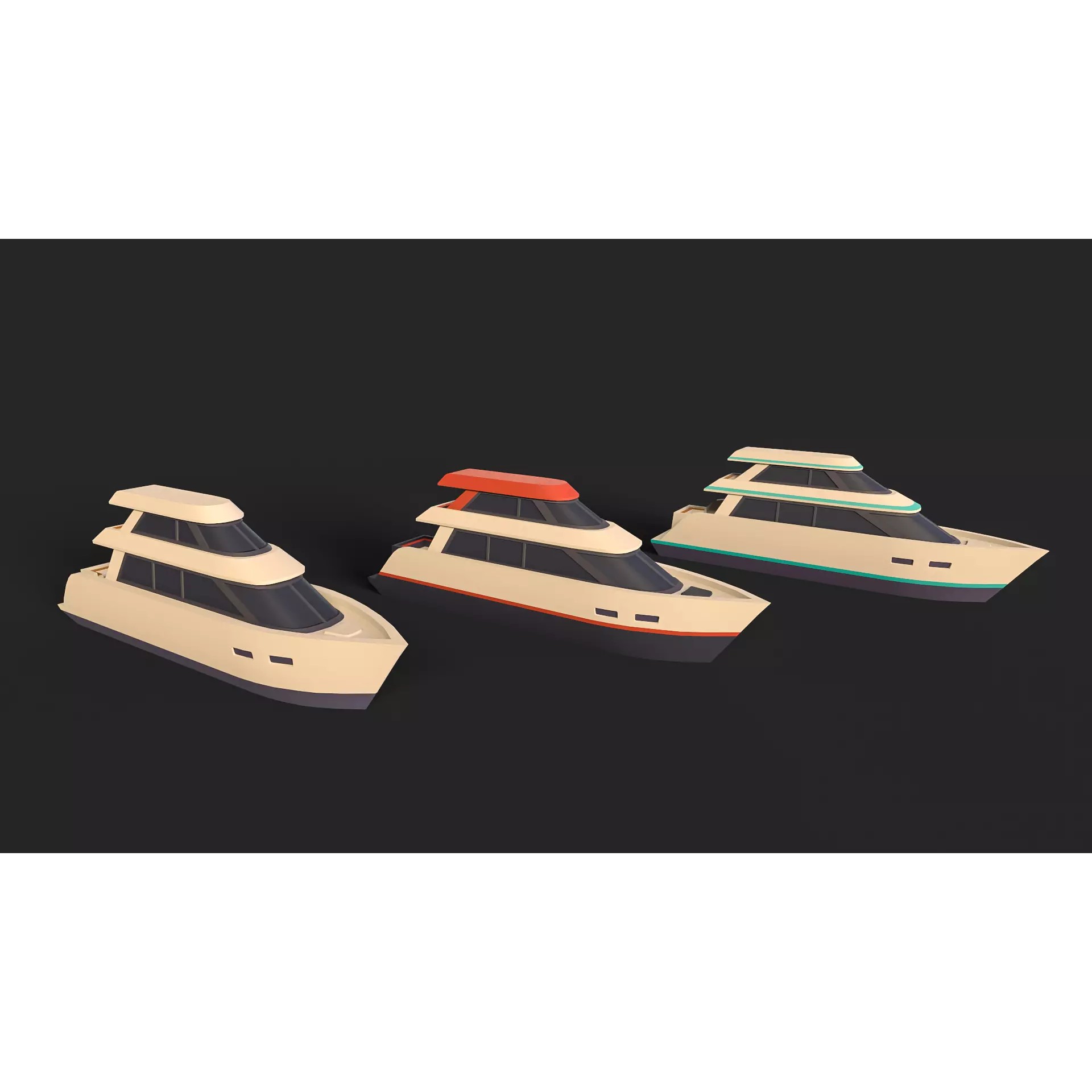 Stylized Watercraft Pack - Low-Poly Game-Ready 3D Model - View 21