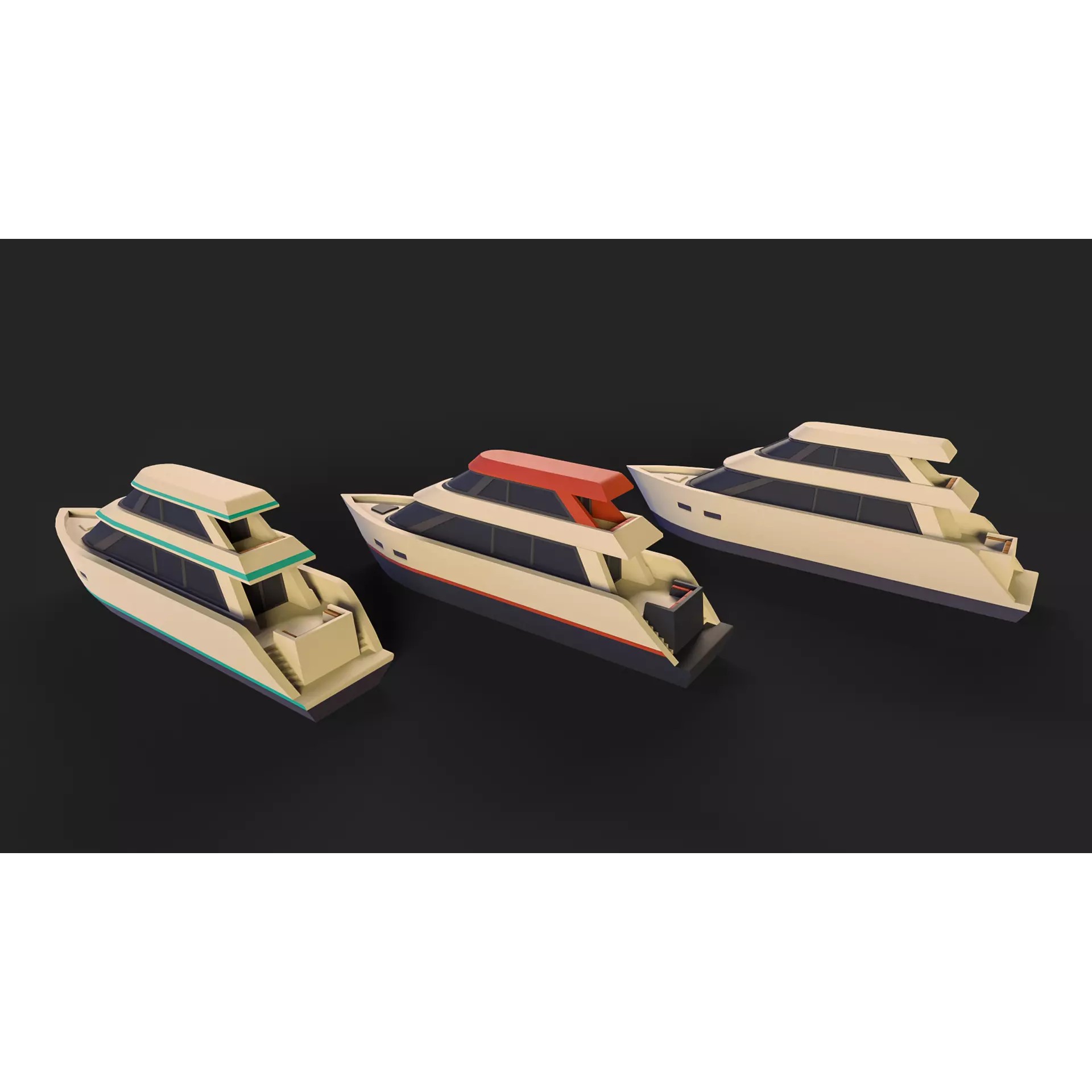 Stylized Watercraft Pack - Low-Poly Game-Ready 3D Model - View 22