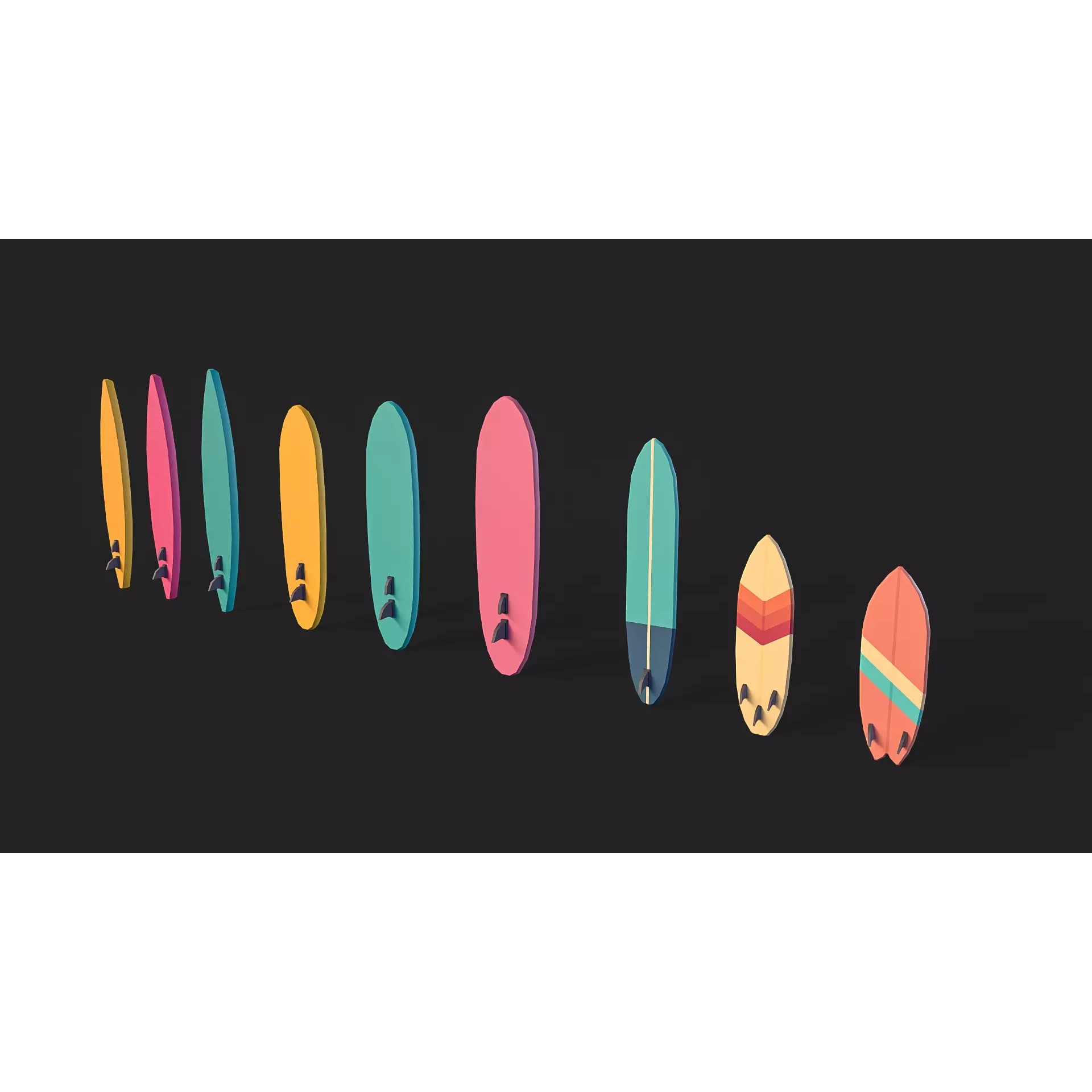 Stylized Watercraft Pack - Low-Poly Game-Ready 3D Model - View 5