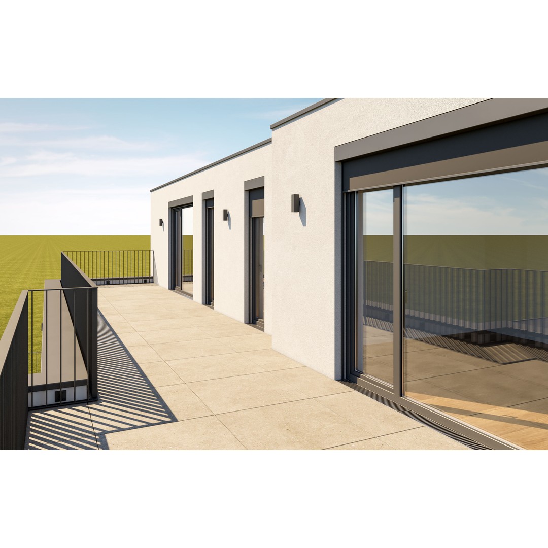 Modern Apartment Building 3D Model – Minimalist Design, PBR Textures - View 21