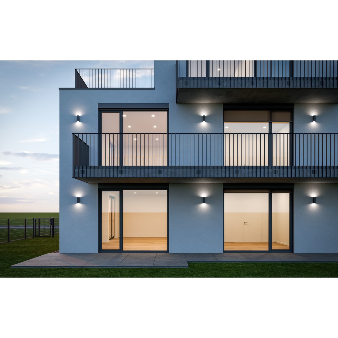Modern Apartment Building 3D Model – Minimalist Design, PBR Textures - View 29