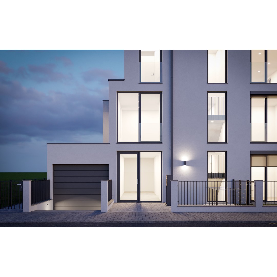 Modern Apartment Building 3D Model – Minimalist Design, PBR Textures - View 9