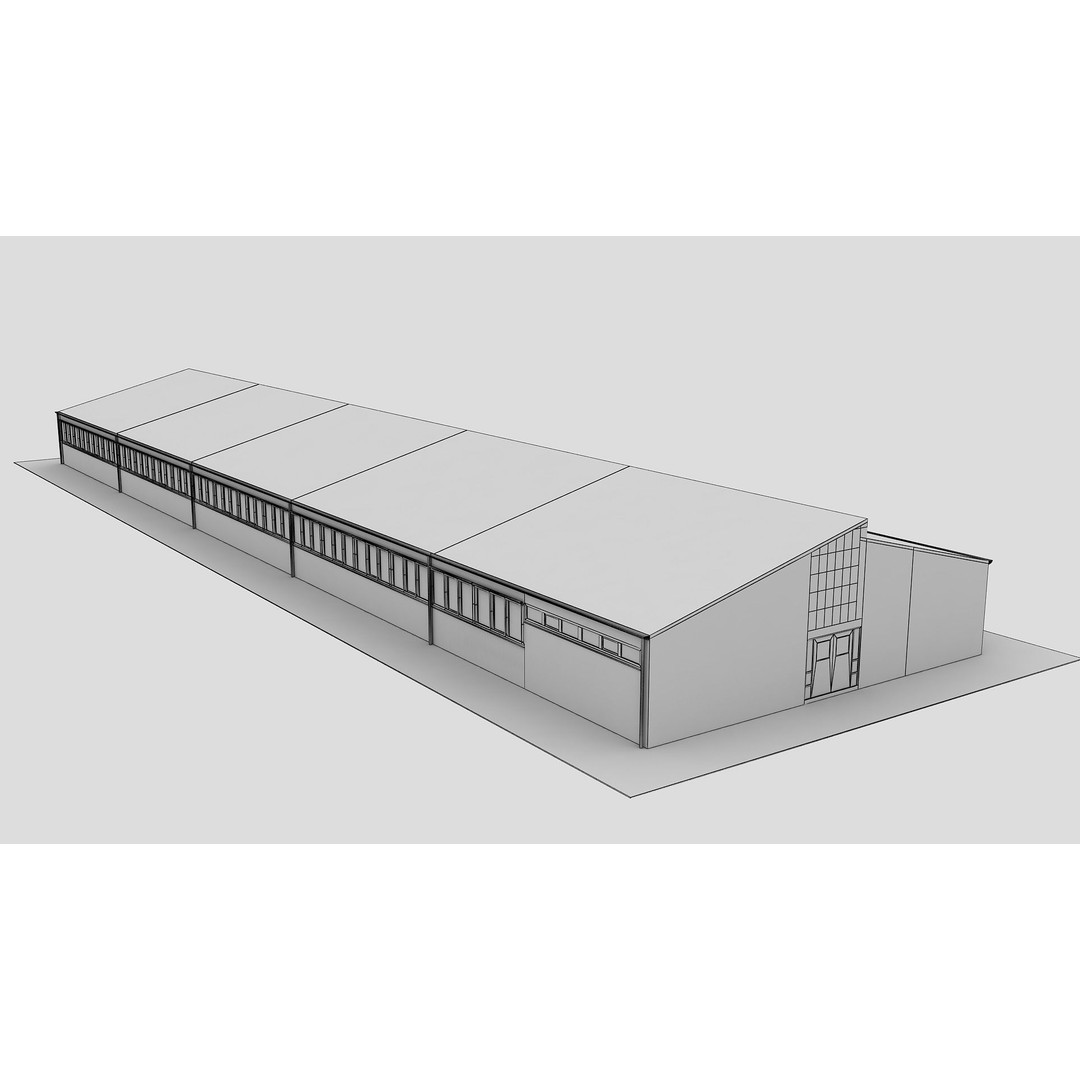 Realistic European City Block Building 3D Model – PBR Textured, FBX, OBJ - View 19