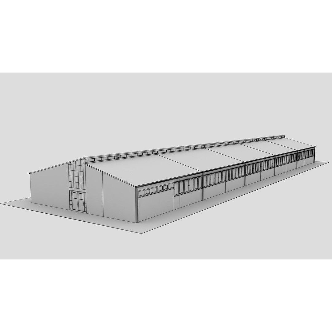 Realistic European City Block Building 3D Model – PBR Textured, FBX, OBJ - View 20