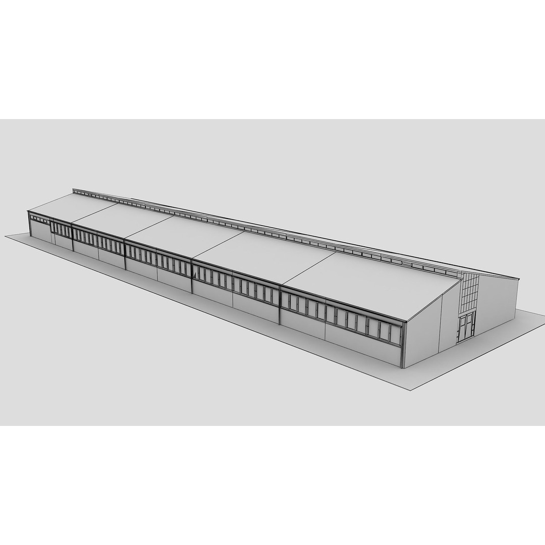 Realistic European City Block Building 3D Model – PBR Textured, FBX, OBJ - View 21