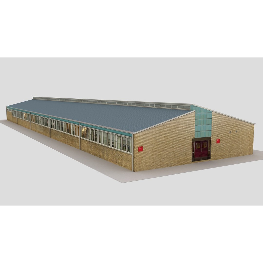 Realistic European City Block Building 3D Model – PBR Textured, FBX, OBJ - View 6