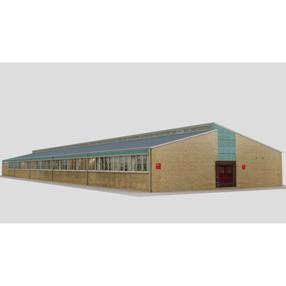 Realistic European City Block Building 3D Model – PBR Textured, FBX, OBJ - View 9