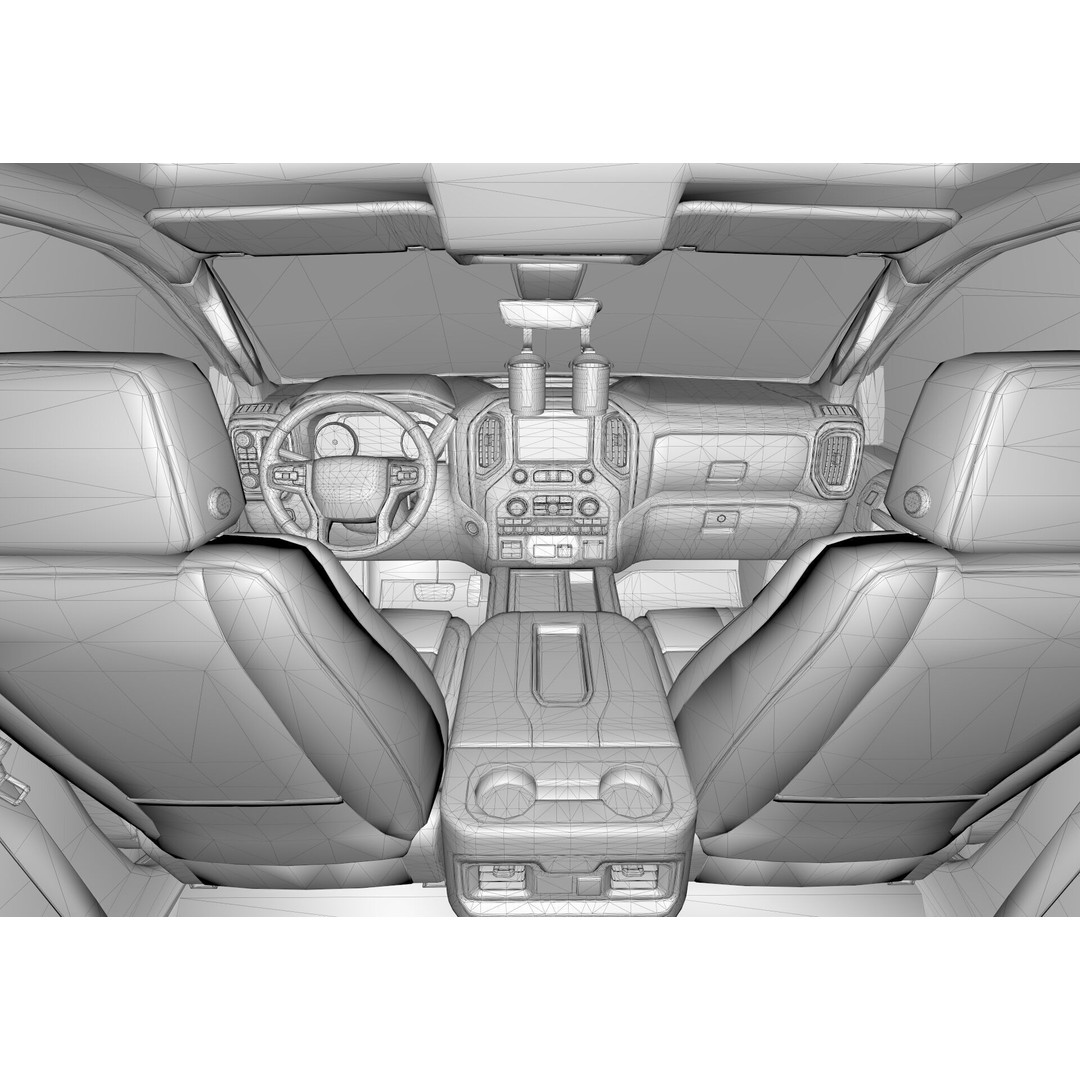 2023 Chevy Silverado 2500HD 3D Model – High Poly Game Asset, FBX, OBJ - View 10