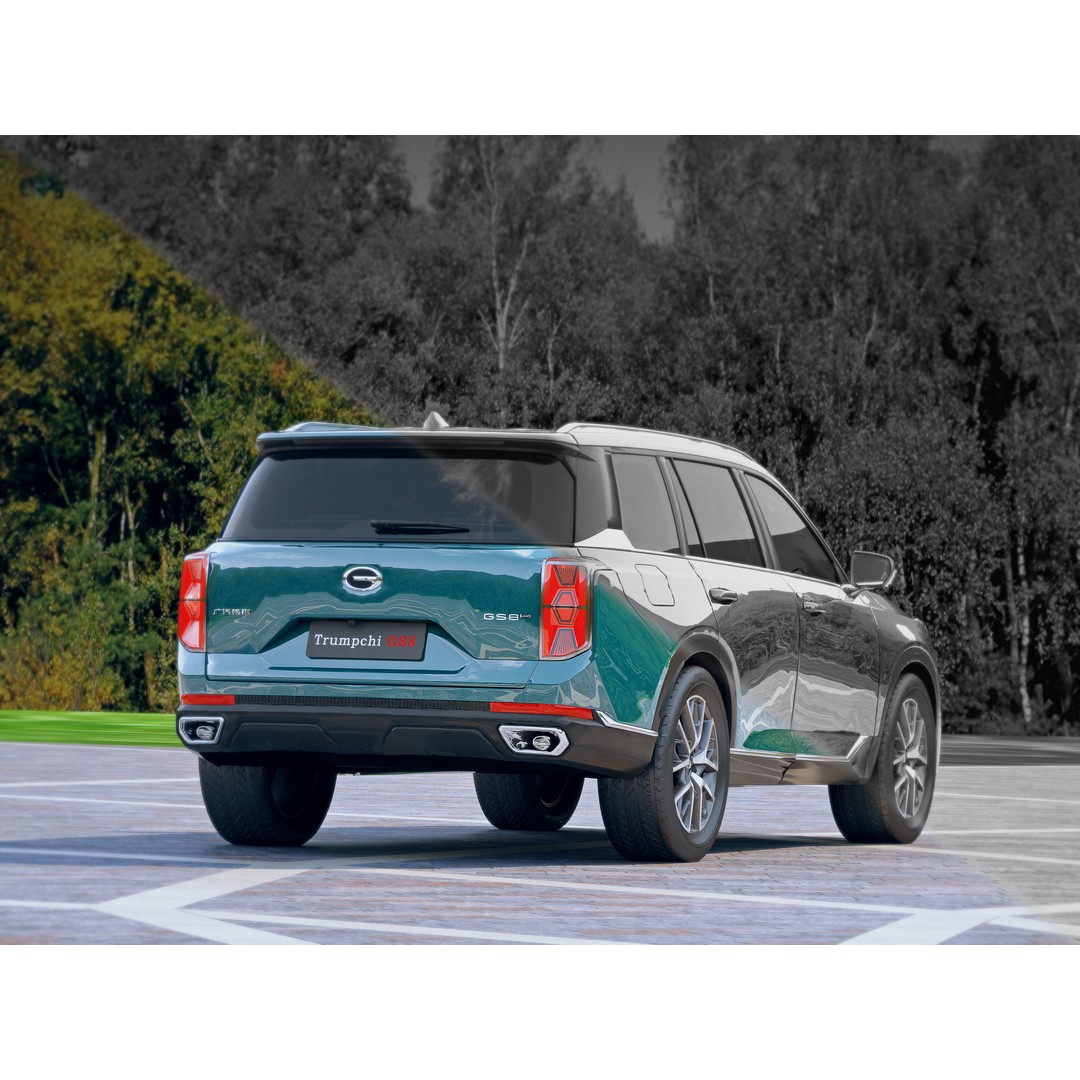 Trumpchi GS8 3D Model – Luxury SUV with Unique Grille Designs, FBX, OBJ