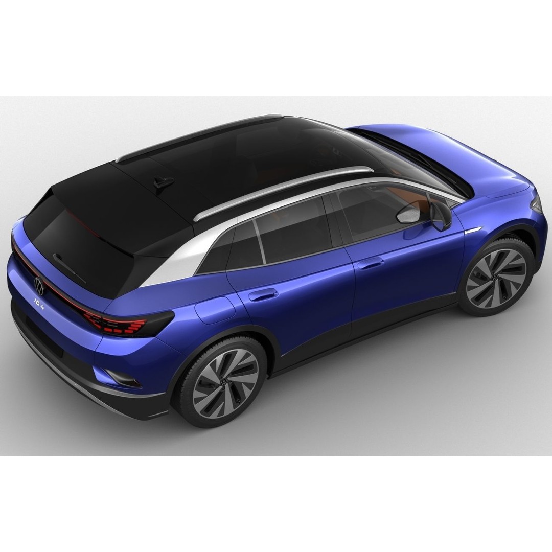 Volkswagen ID4 3D Model – Detailed SUV Asset, FBX, OBJ, Blender - View 10