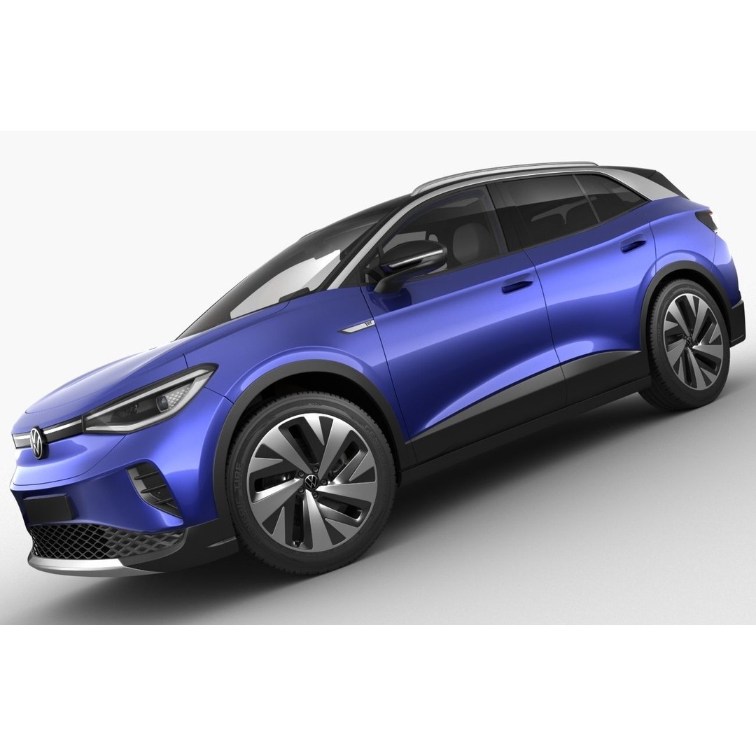 Volkswagen ID4 3D Model – Detailed SUV Asset, FBX, OBJ, Blender - View 11