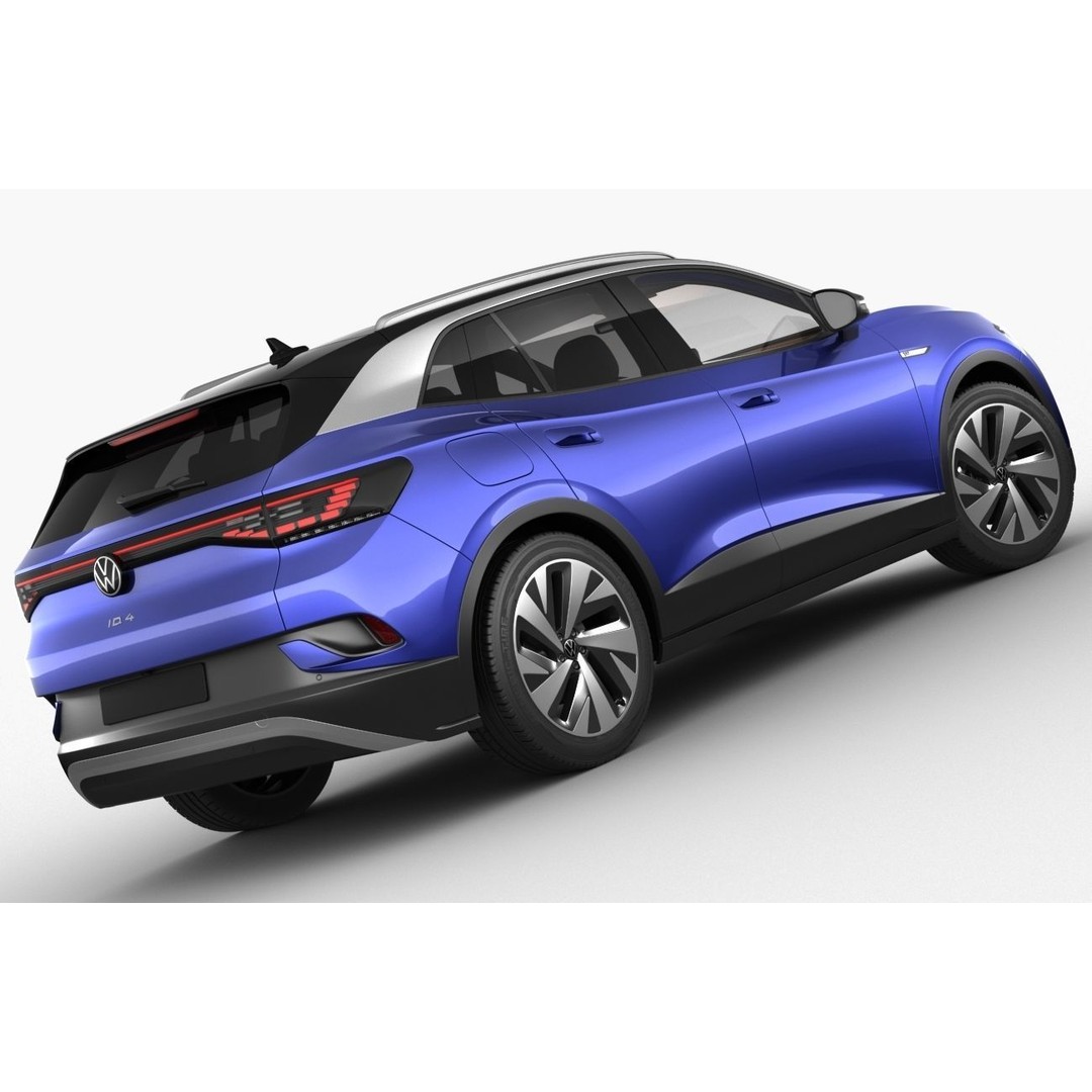 Volkswagen ID4 3D Model – Detailed SUV Asset, FBX, OBJ, Blender - View 12