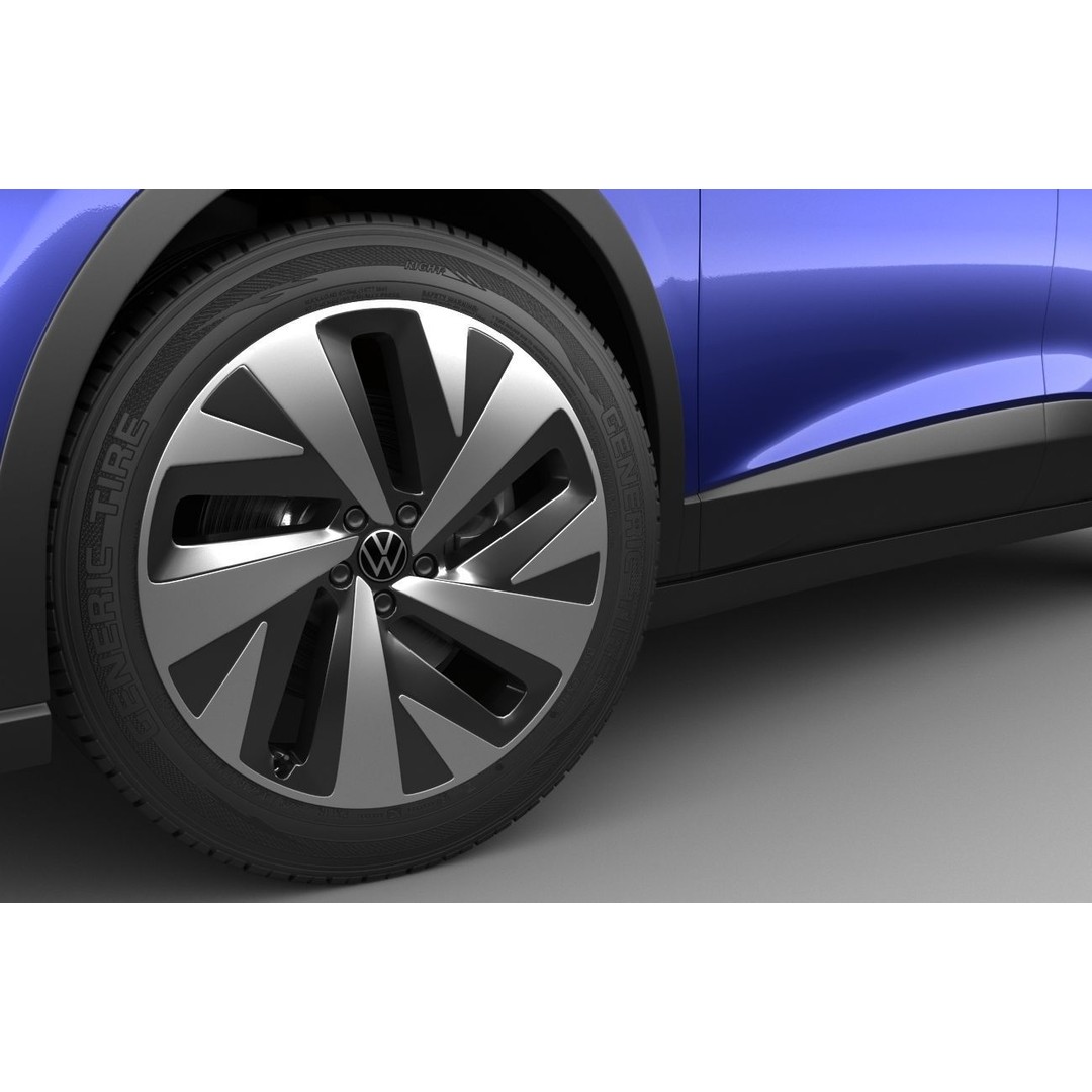 Volkswagen ID4 3D Model – Detailed SUV Asset, FBX, OBJ, Blender - View 13