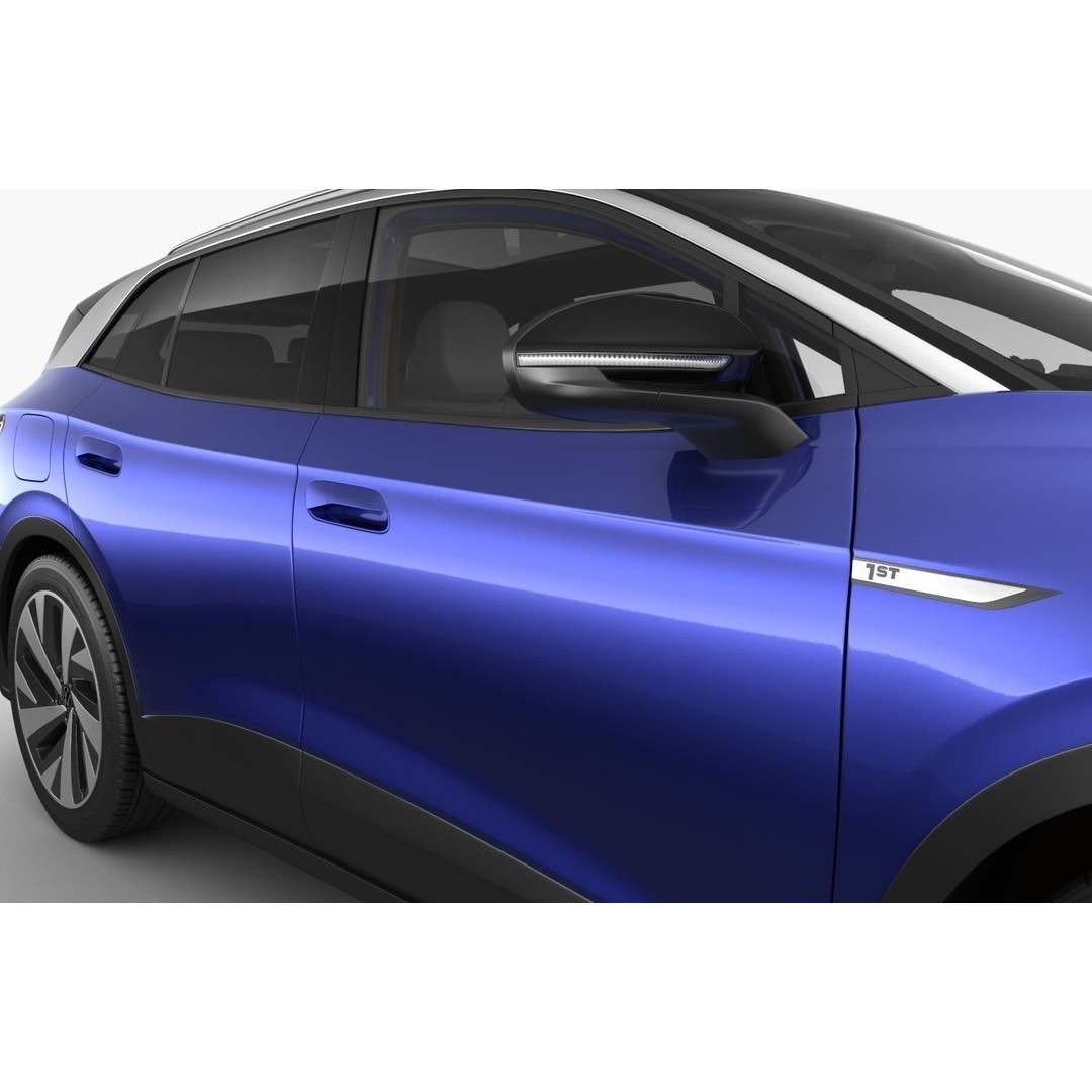 Volkswagen ID4 3D Model – Detailed SUV Asset, FBX, OBJ, Blender - View 14