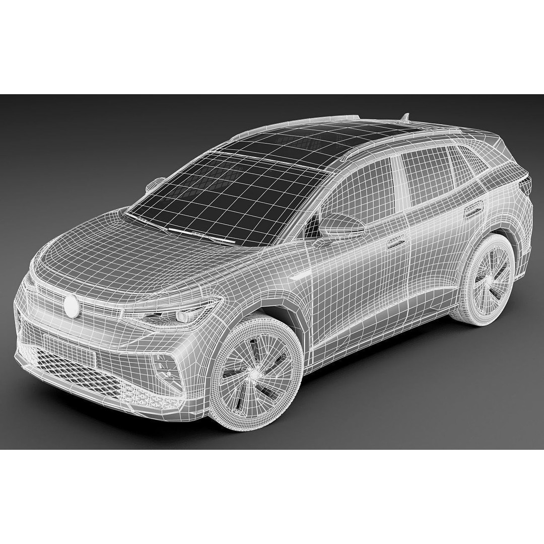 Volkswagen ID4 3D Model – Detailed SUV Asset, FBX, OBJ, Blender - View 26