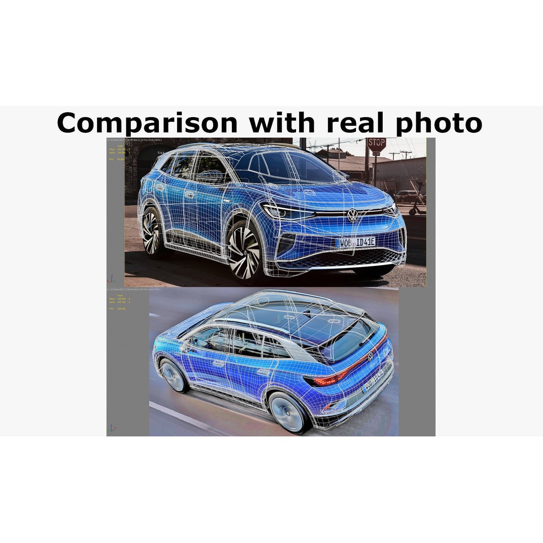 Volkswagen ID4 3D Model – Detailed SUV Asset, FBX, OBJ, Blender - View 28