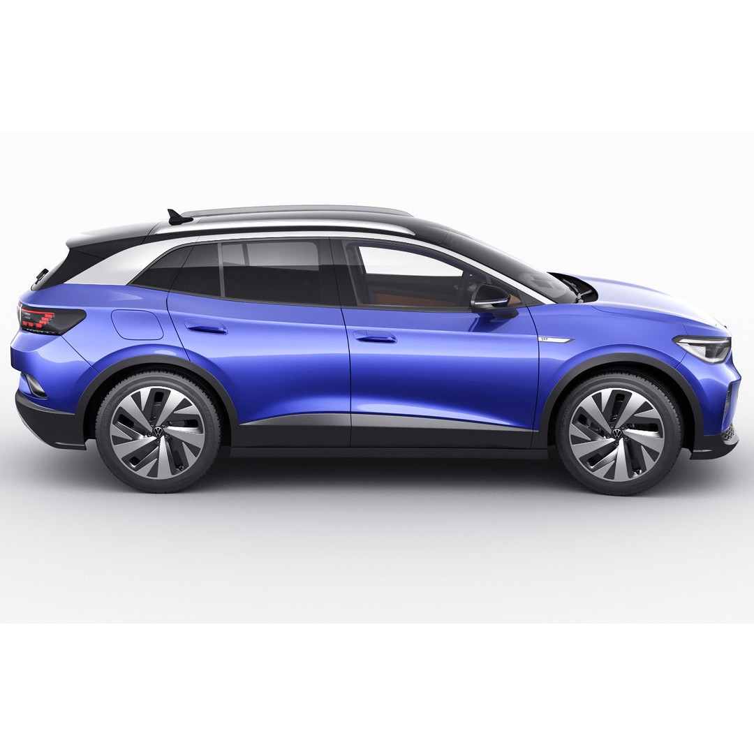Volkswagen ID4 3D Model – Detailed SUV Asset, FBX, OBJ, Blender - View 4