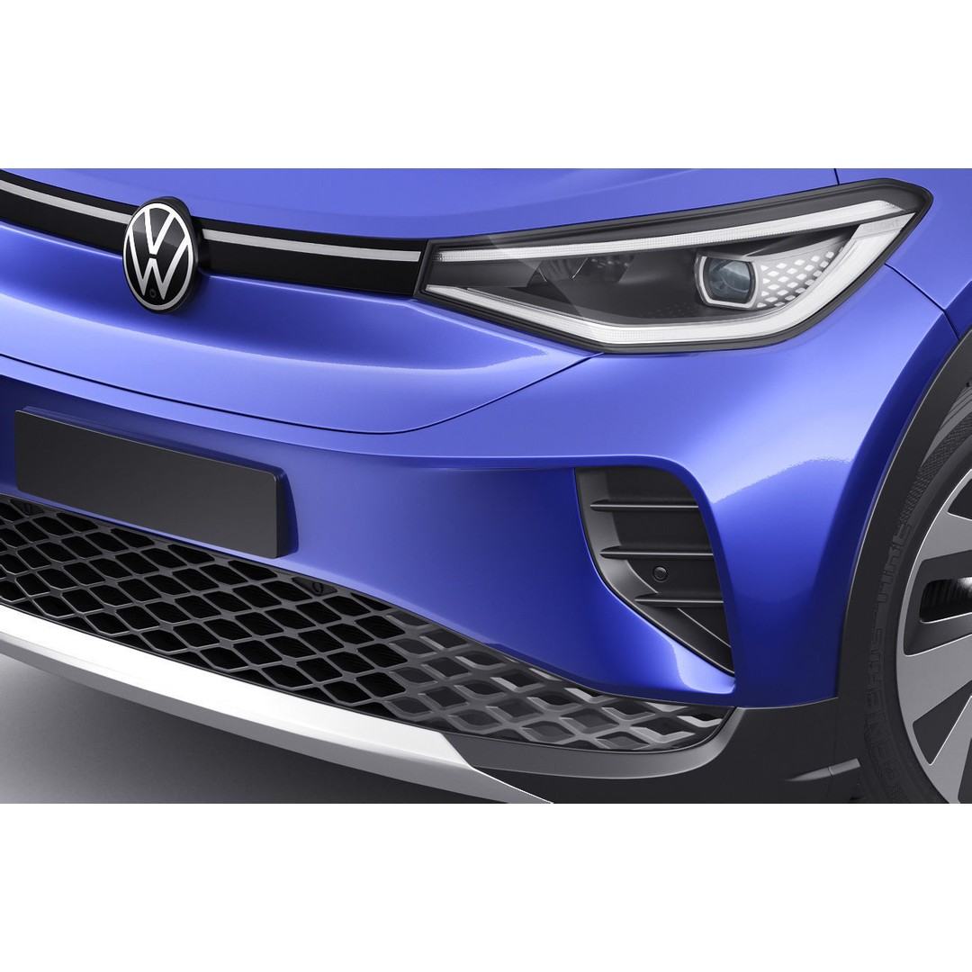 Volkswagen ID4 3D Model – Detailed SUV Asset, FBX, OBJ, Blender - View 5