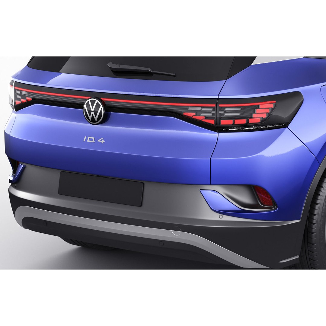 Volkswagen ID4 3D Model – Detailed SUV Asset, FBX, OBJ, Blender - View 7