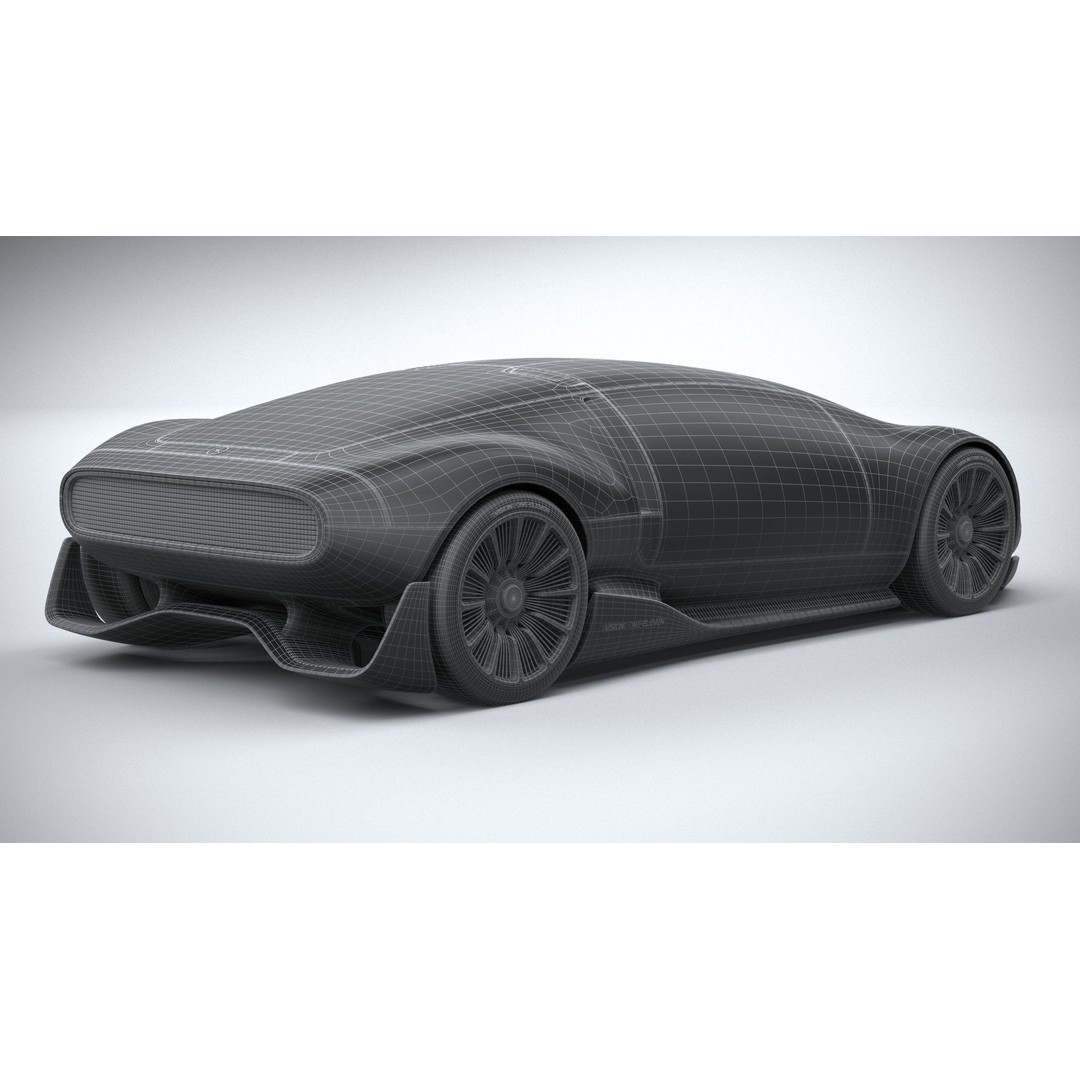 Mercedes-Benz Vision 111 Concept 3D Model – High Poly PBR Asset, FBX