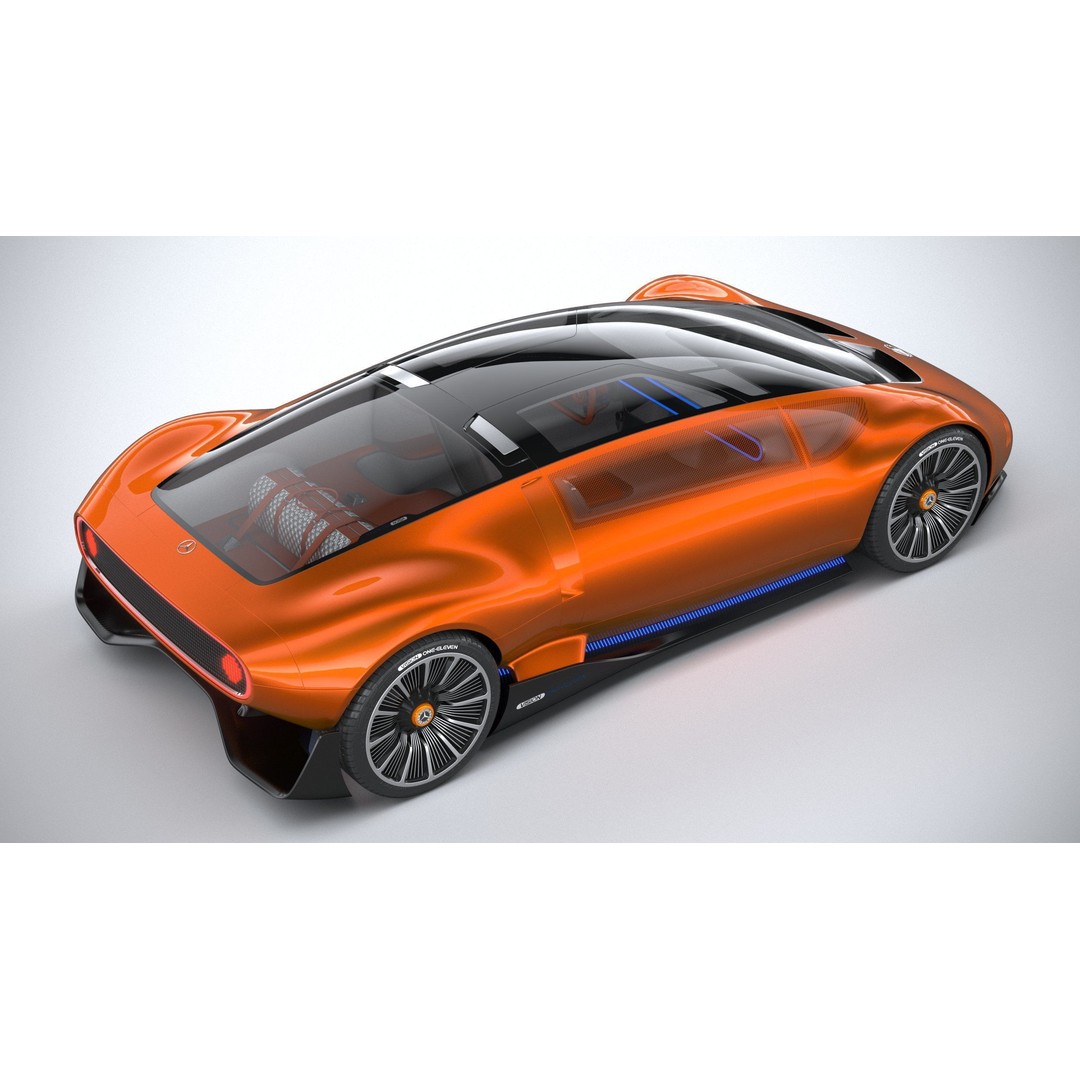 Mercedes-Benz Vision 111 Concept 3D Model – High Poly PBR Asset, FBX - View 12