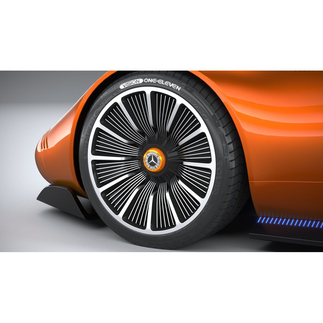 Mercedes-Benz Vision 111 Concept 3D Model – High Poly PBR Asset, FBX - View 18