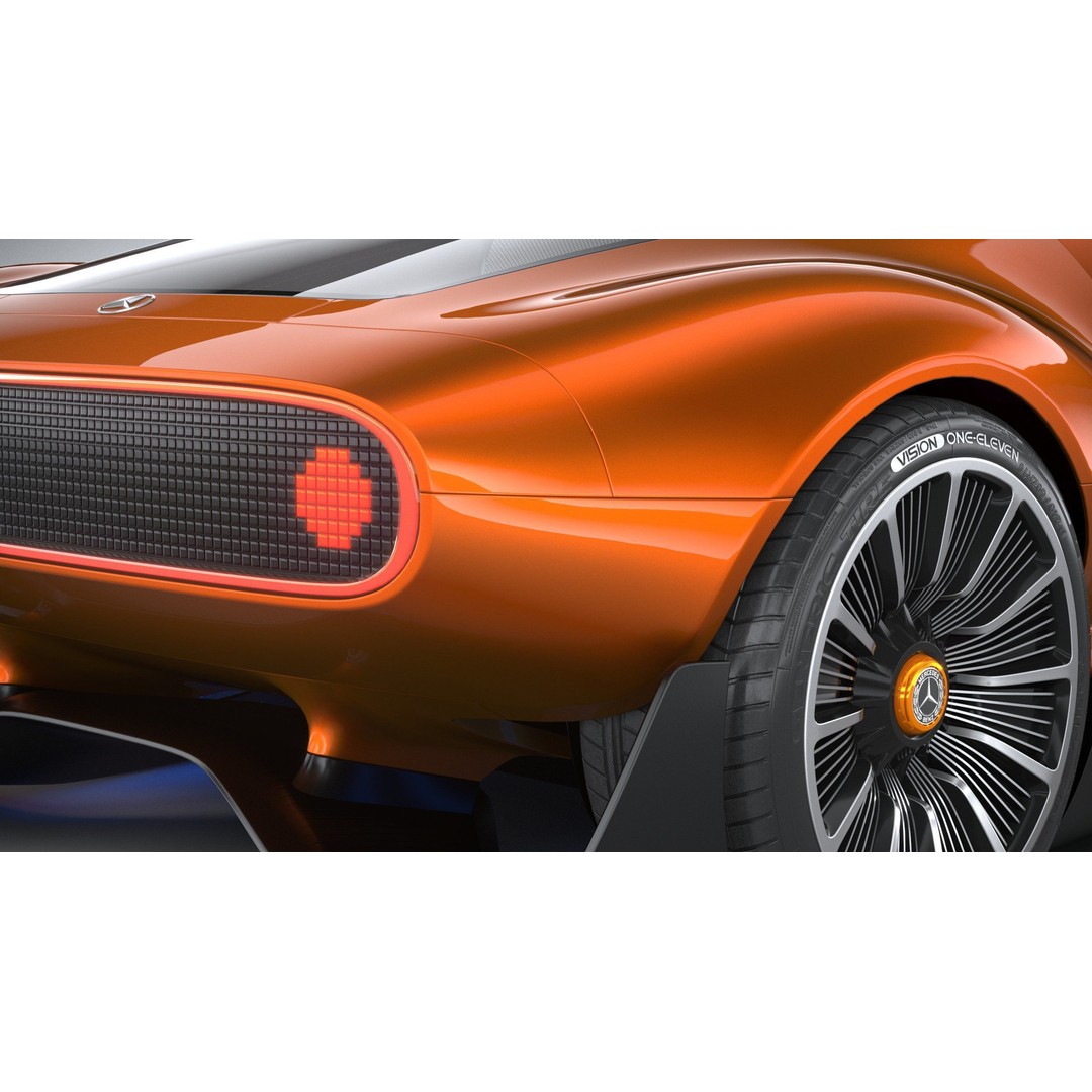 Mercedes-Benz Vision 111 Concept 3D Model – High Poly PBR Asset, FBX - View 20
