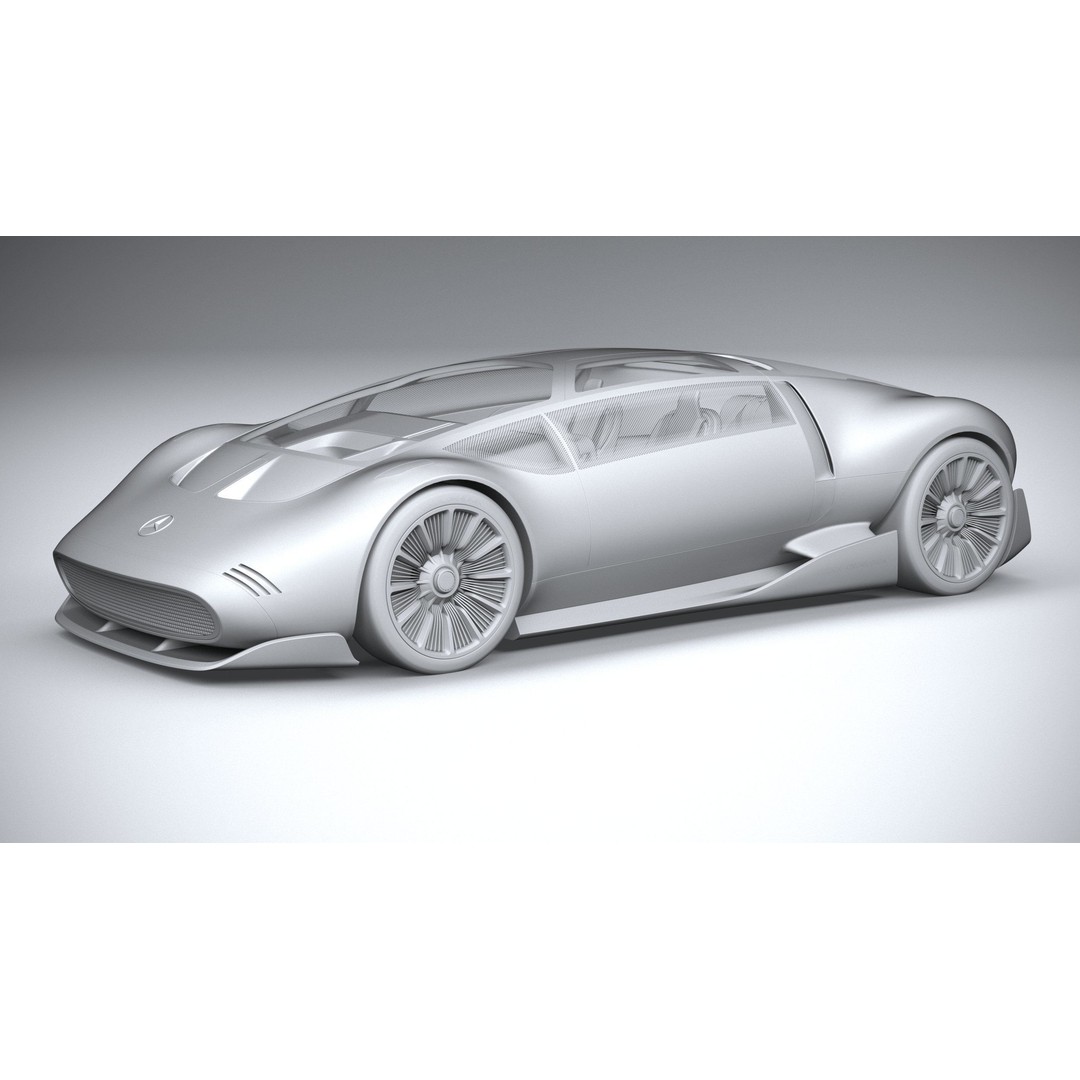 Mercedes-Benz Vision 111 Concept 3D Model – High Poly PBR Asset, FBX - View 21