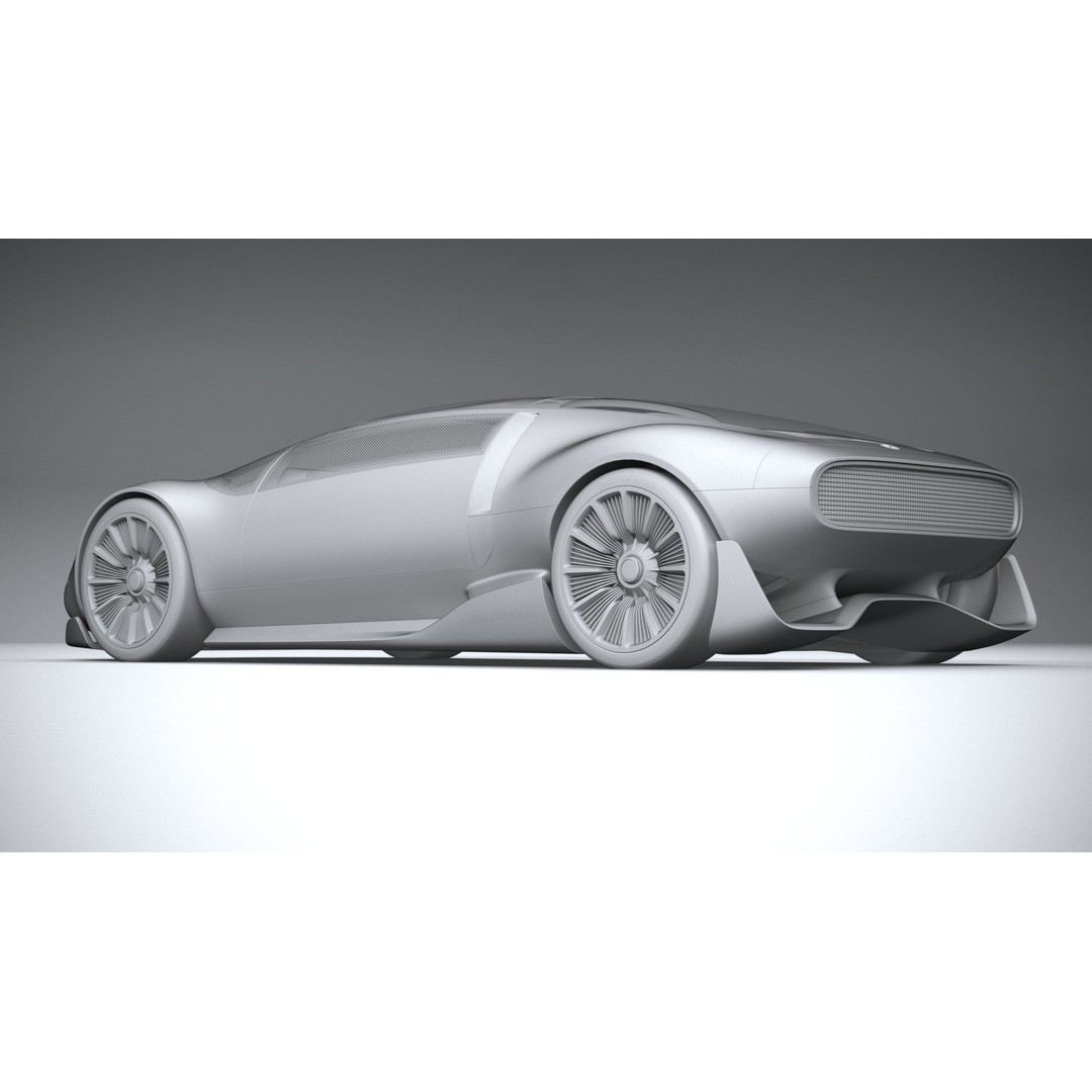 Mercedes-Benz Vision 111 Concept 3D Model – High Poly PBR Asset, FBX - View 23